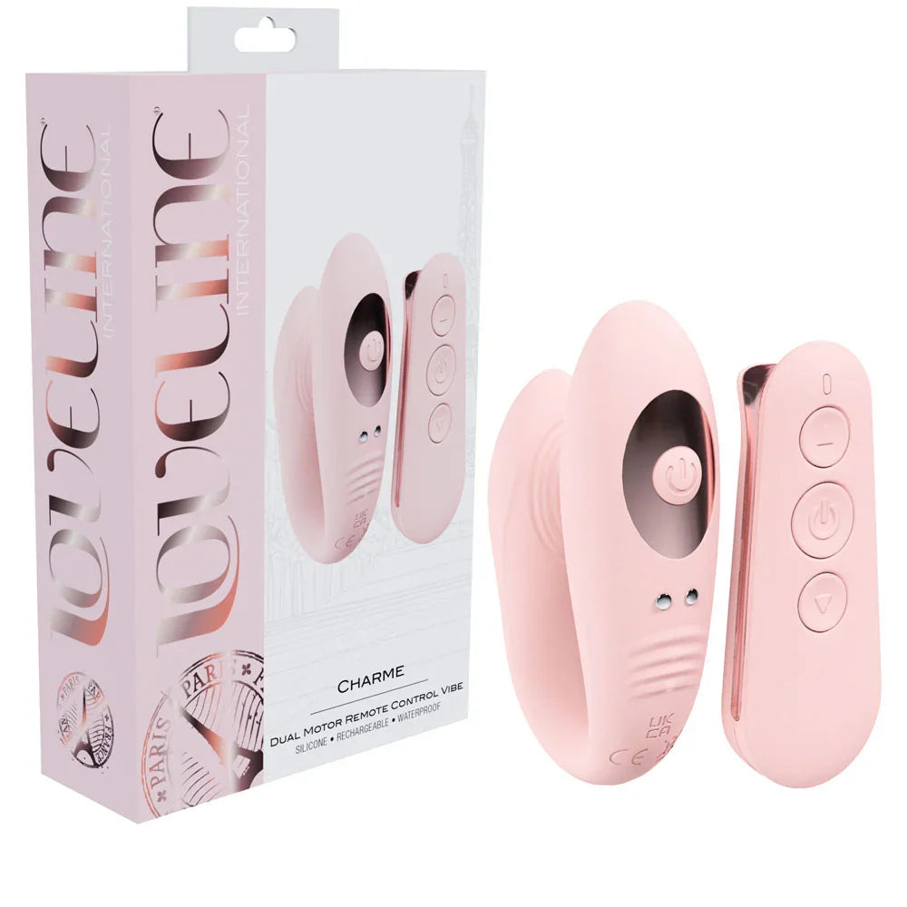 LOVELINE Charme Dual Motor Vibe - USB Rechargeable Dual Motor Vibrator with Wireless Remote - Take A Peek