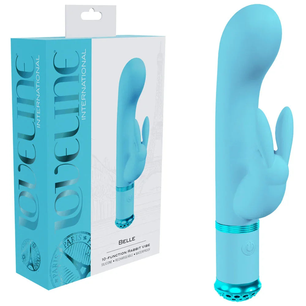 LOVELINE Belle - - 15.6 cm USB Rechargeable Rabbit VIbrator - Take A Peek
