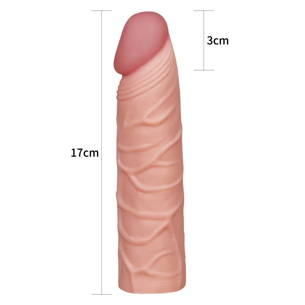 Pleasure X-Tender 1'' Sleeve - 2.5 cm (1'') Penis Extension Sleeve - Take A Peek