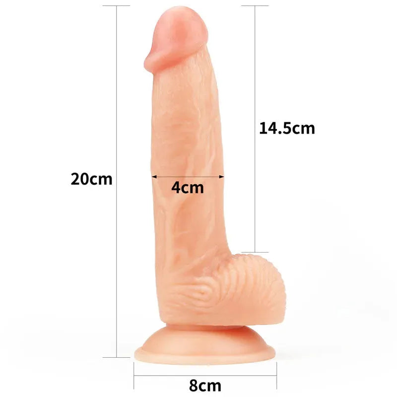 The Ultra Soft Dude - 20 cm long (8'') Dong - Take A Peek