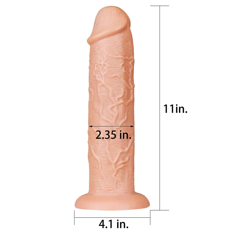 King Size 11'' Realistic Dildo - 28 cm Dong - Take A Peek