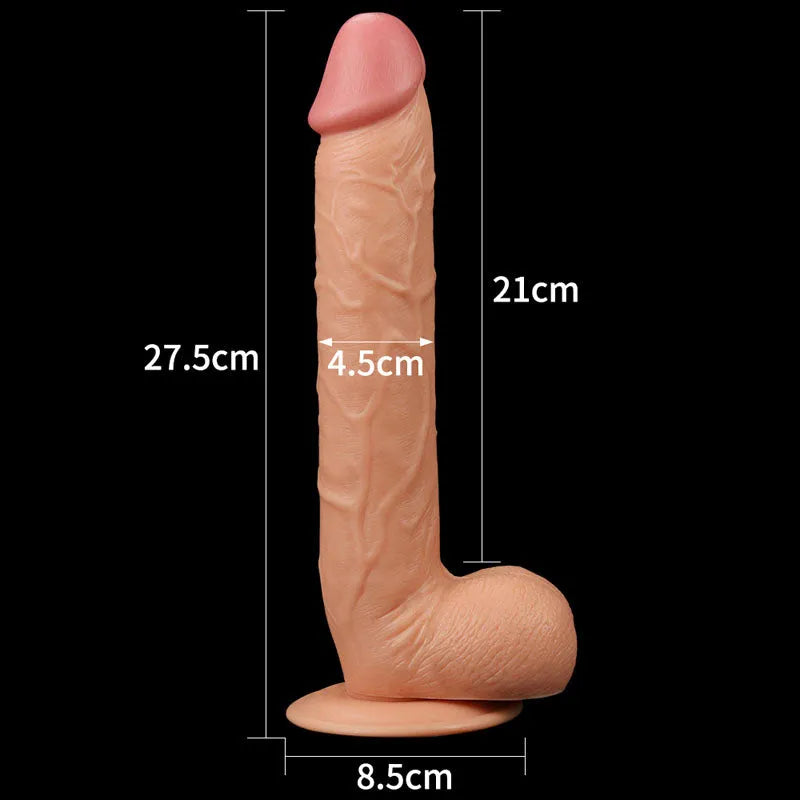 King Size 10'' Realistic Dildo - 25 cm Dong - Take A Peek