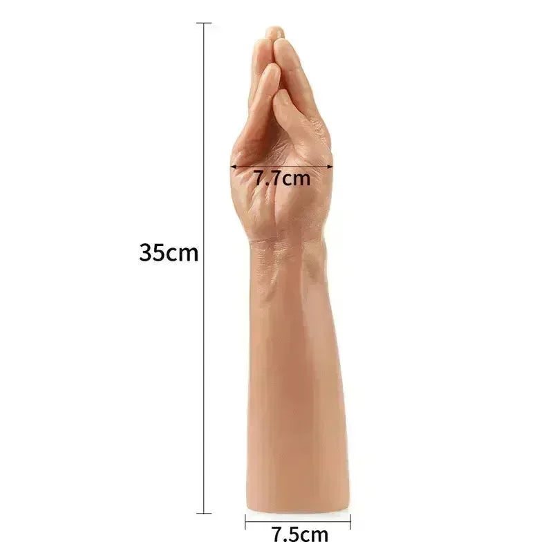 King Sized 13.5'' Realistic Magic Hand - 36 cm Hand Dildo - Take A Peek