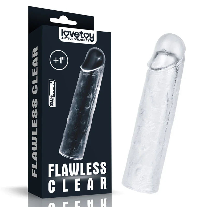 Flawless Penis Sleeve 1'' - 2.5 cm Penis Extender Sleeve - Take A Peek