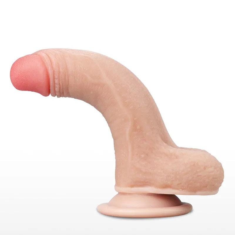 Sliding Skin Dual Layer Dong - 17.8 cm (7'') Dong with Flexible Skin - Take A Peek
