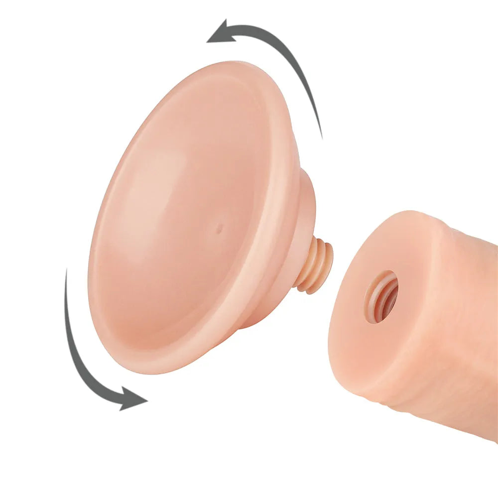 Sliding Skin Dual Layer Dong - 20 cm (8'') Dong with Flexible Skin - Take A Peek