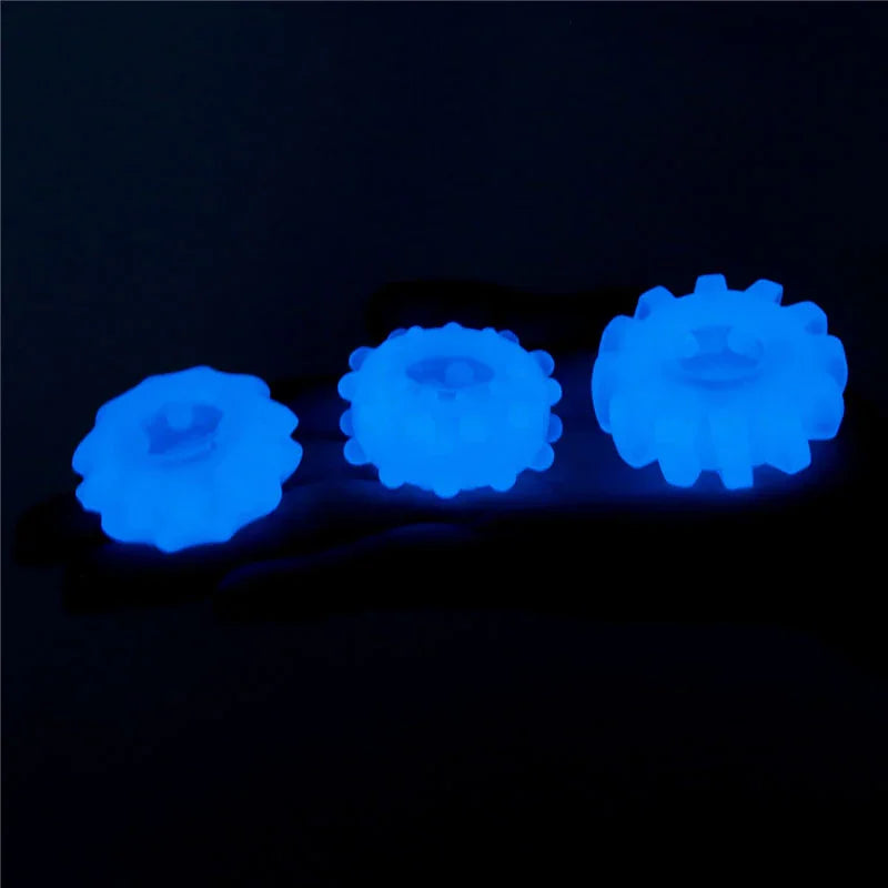 Lumino Play Penis Rings 3 Pack - Glow in the Dark Cock Rings - Set of 3 - Take A Peek