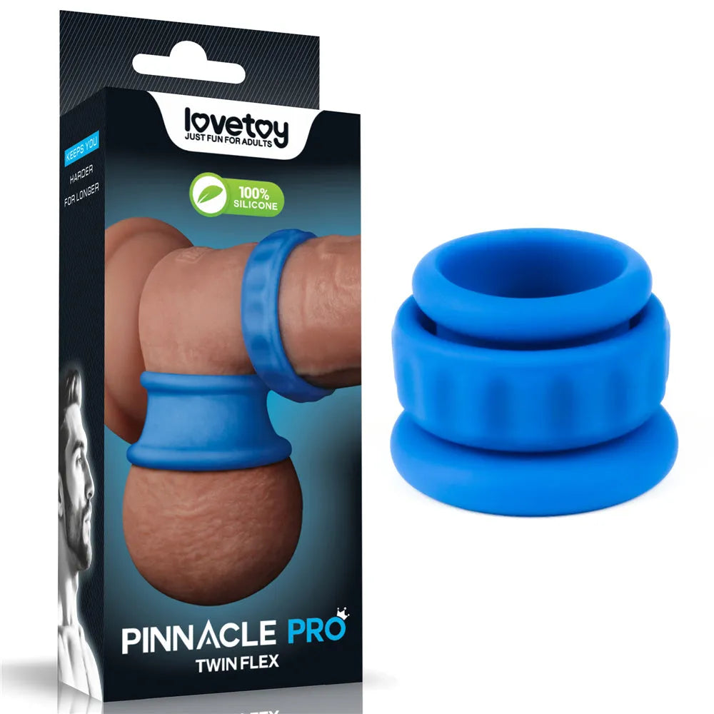 Pinnacle Pro Twin Flex - Cock & Balls Rings - Take A Peek