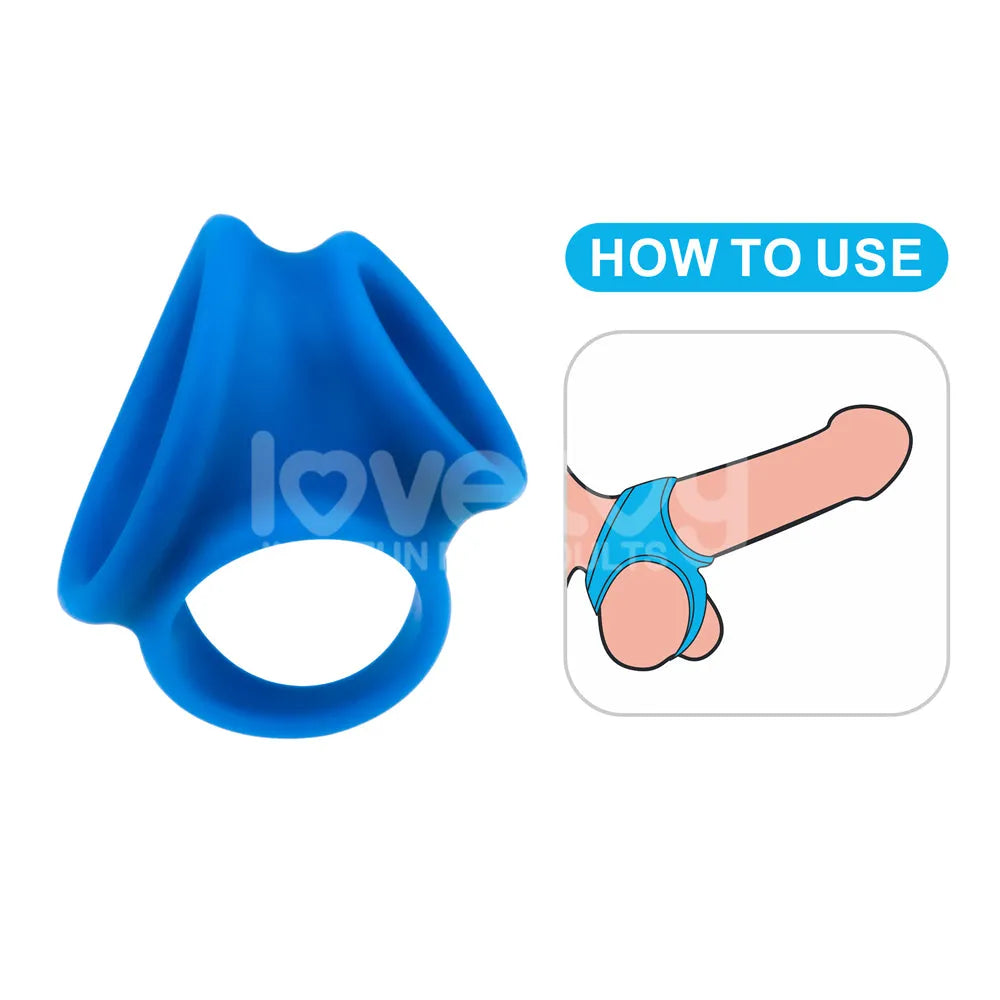 Pinnacle Pro Trio Grip Enhancer - Cock & Balls Ring - Take A Peek