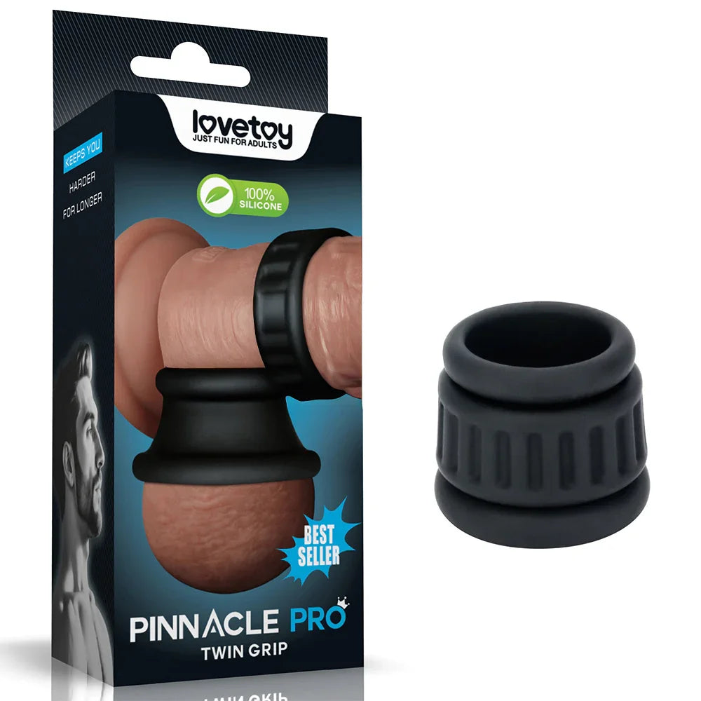Pinnacle Pro Twin Grip Enhancer - Cock & Balls Ring - Take A Peek