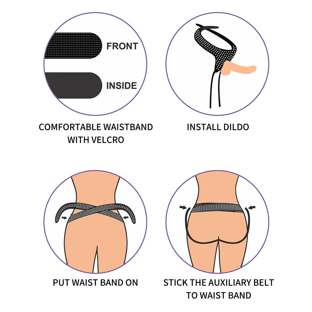Ingen Easy Strap-On Harness - Adjustable Strap-On Harness (No Probe Included) - Take A Peek