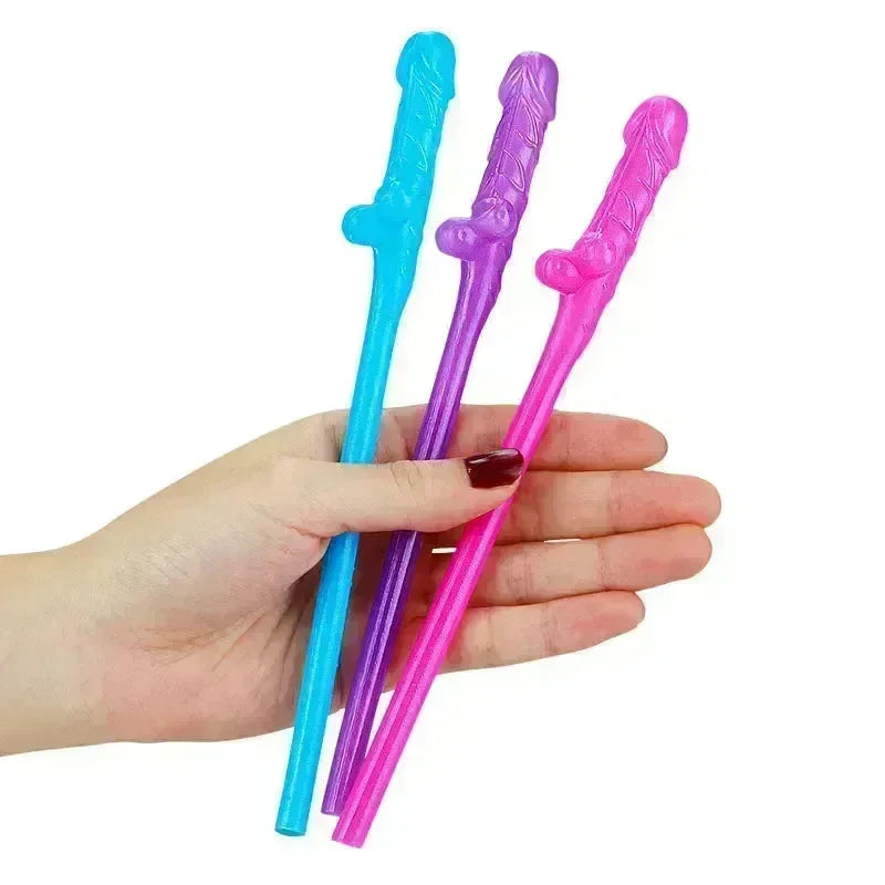 Jokes & Parties Original Willy Straws - Dicky Straws - Set of 9 - Take A Peek