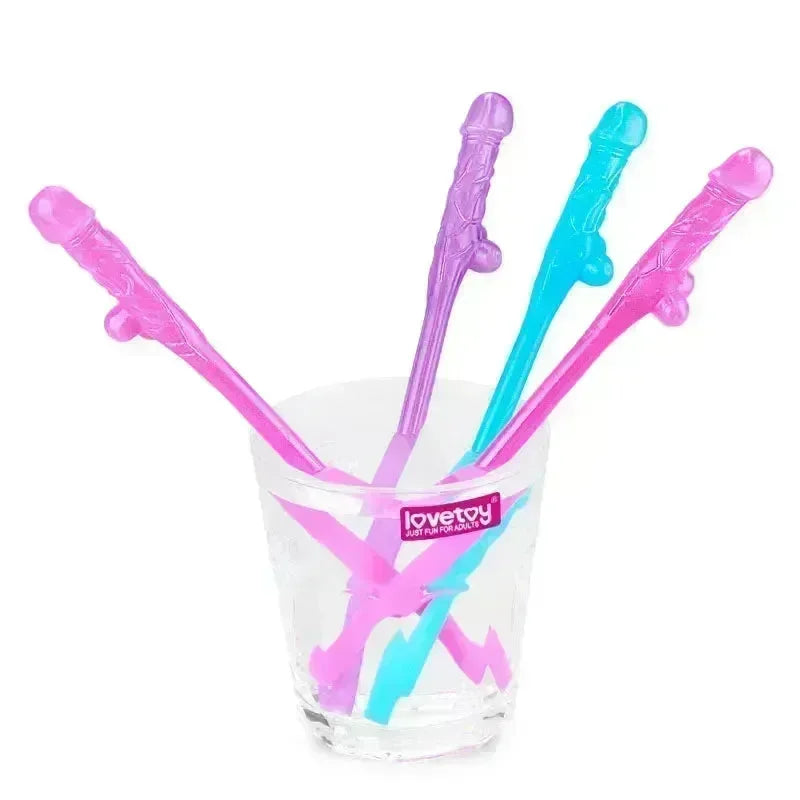Jokes & Parties Original Willy Straws - Dicky Straws - Set of 9 - Take A Peek