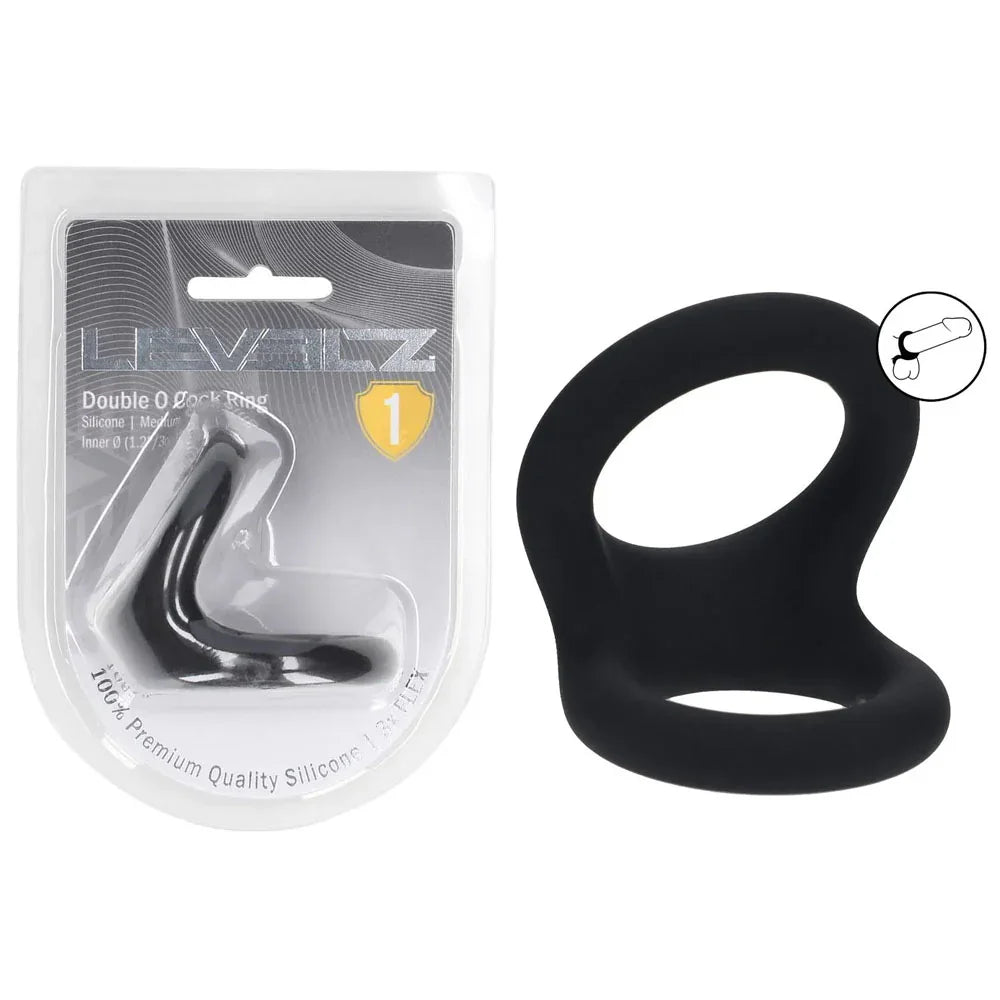 LEVELZ Double O Silicone Cock Ring - M - - Cock & Balls Rings - Take A Peek
