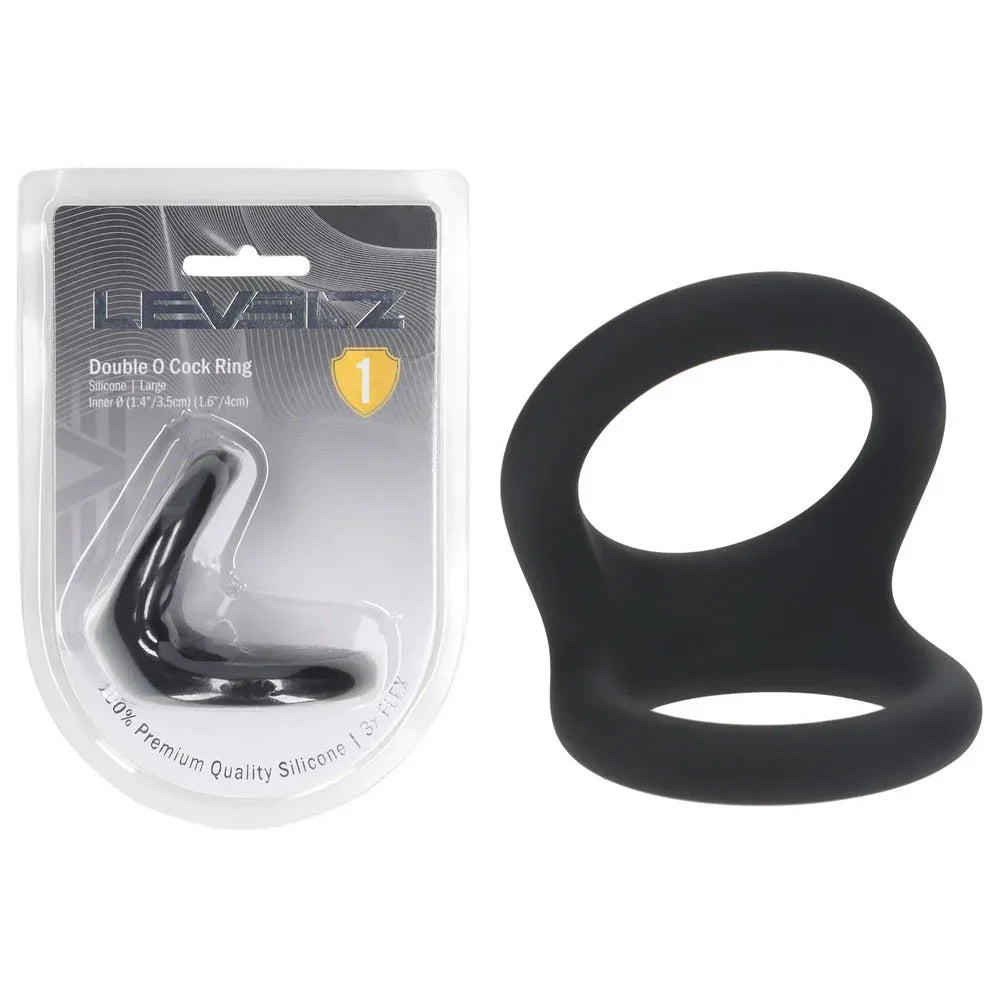 LEVELZ Double O Silicone Cock Ring - L - - Cock & Balls Rings - Take A Peek