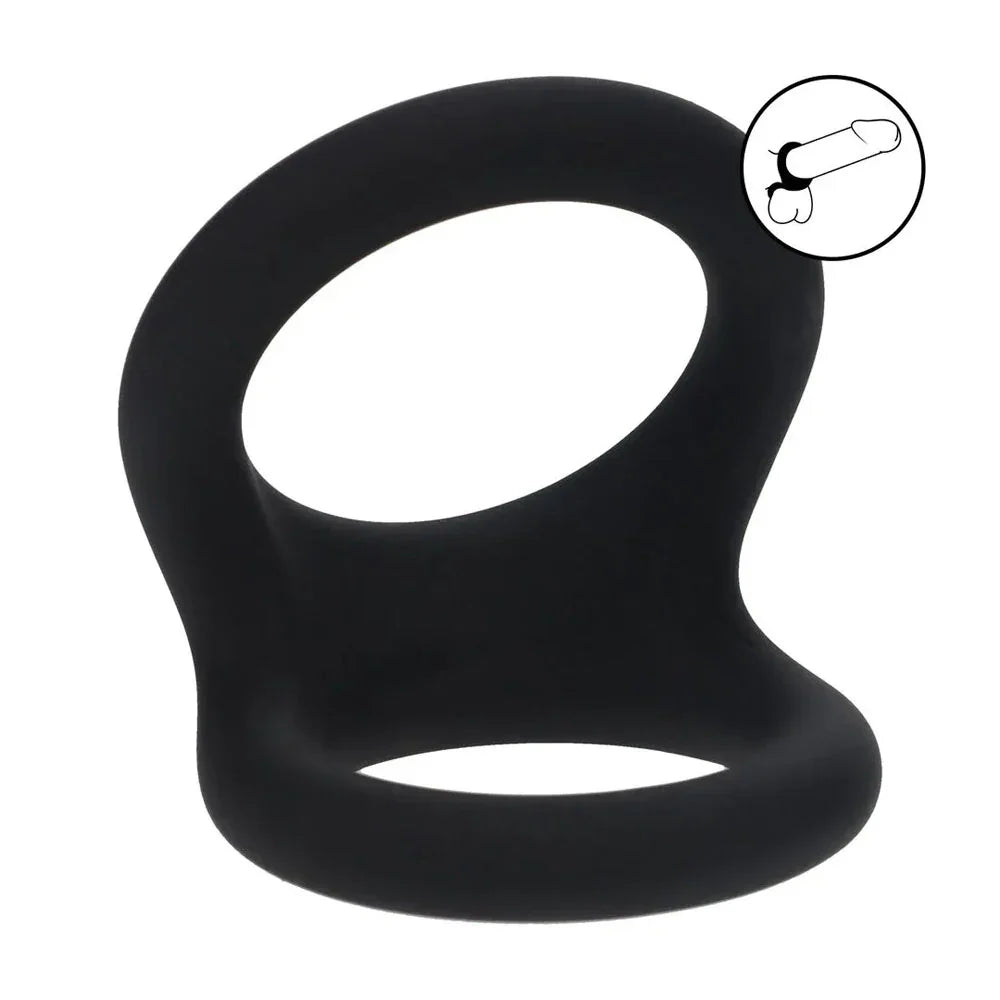 LEVELZ Double O Silicone Cock Ring - L - - Cock & Balls Rings - Take A Peek