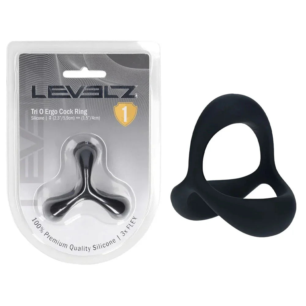 LEVELZ Tri O Ergo Silicone Cock Ring - - Cock & Balls Rings - Take A Peek