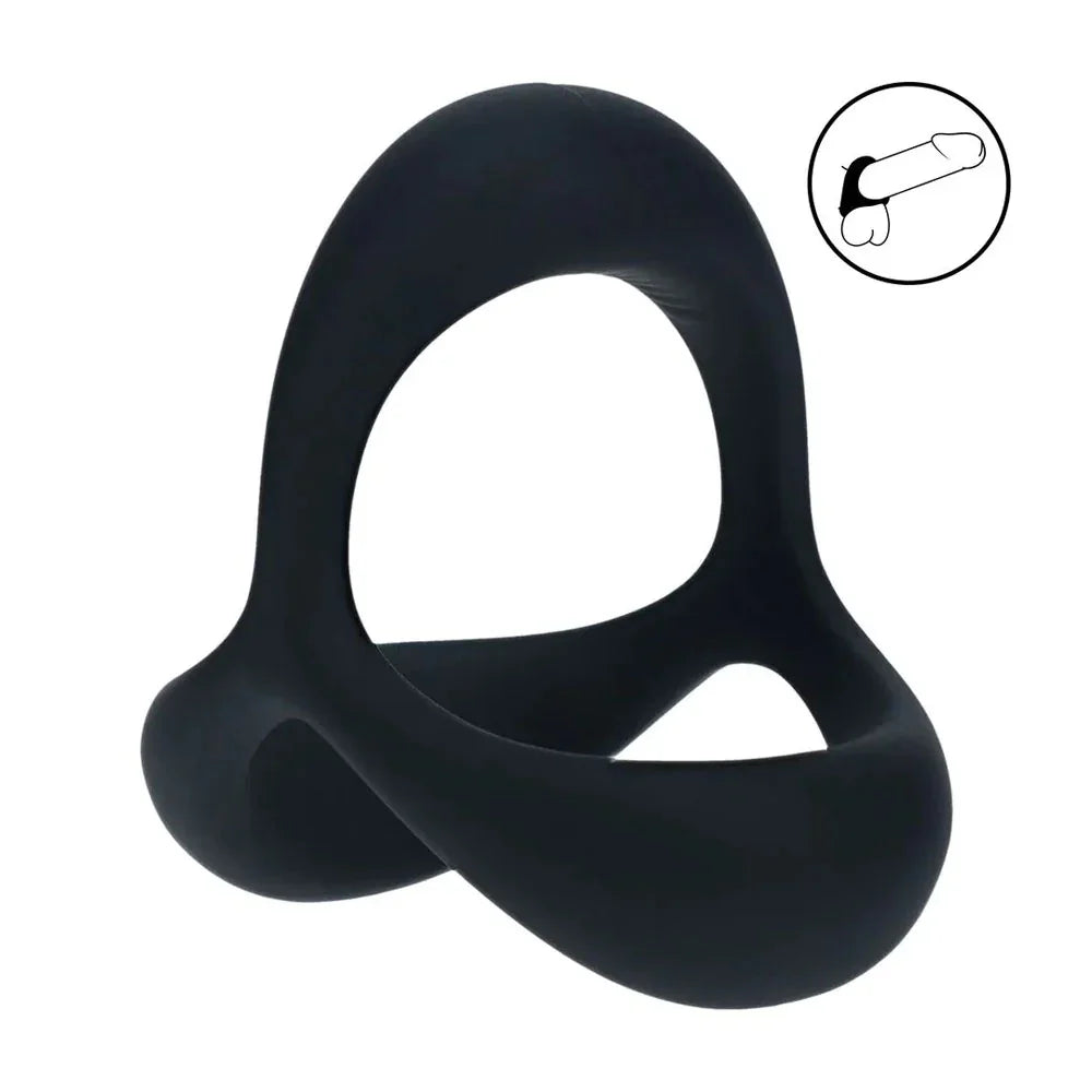 LEVELZ Tri O Ergo Silicone Cock Ring - - Cock & Balls Rings - Take A Peek