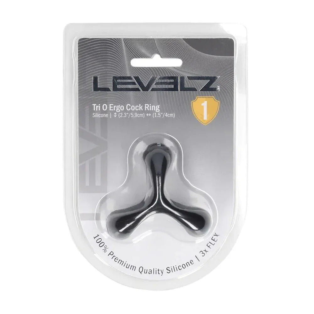 LEVELZ Tri O Ergo Silicone Cock Ring - - Cock & Balls Rings - Take A Peek