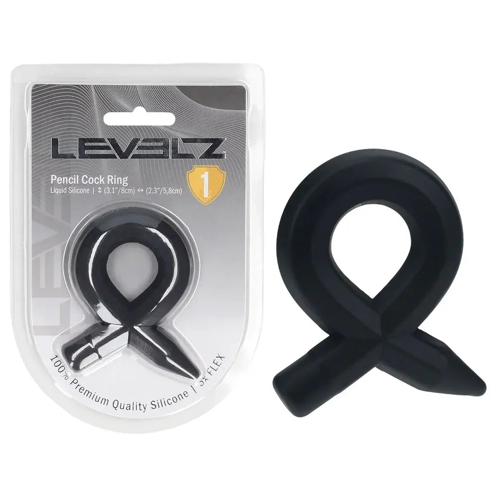 LEVELZ Pencil Liquid Silicone Cock Ring - Cock Ring - Take A Peek
