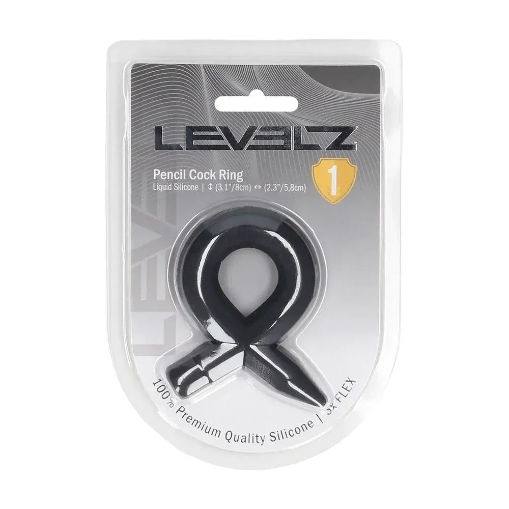 LEVELZ Pencil Liquid Silicone Cock Ring - Cock Ring - Take A Peek