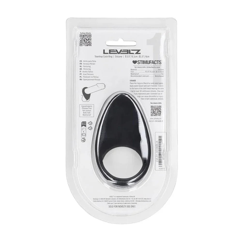 LEVELZ Teardrop Silicone Cock Ring - - Cock Ring - Take A Peek