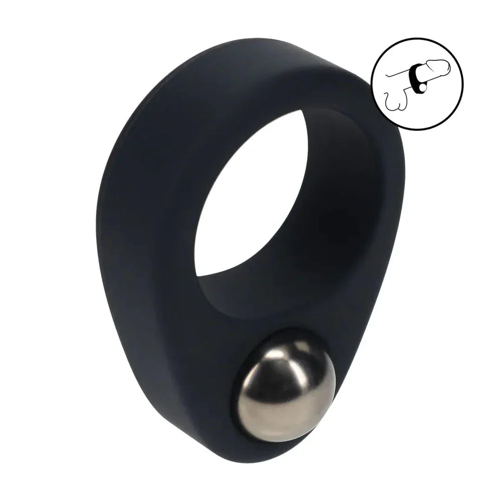 LEVELZ Single Weighted Ball Cock Ring - - Weighted Cock Ring - Take A Peek