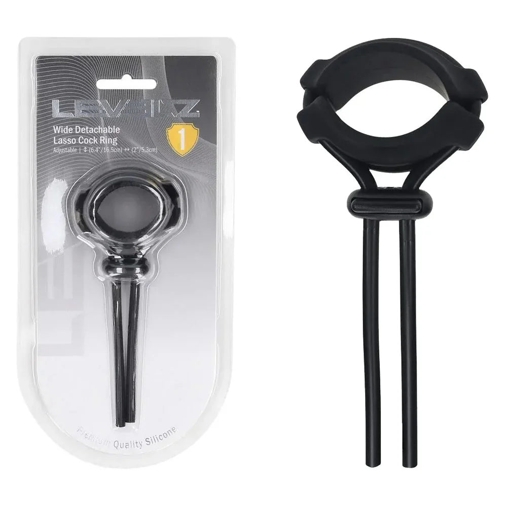 LEVELZ Wide Detachable Lasso Cock Ring - - Adjustable Cock Ring - Take A Peek