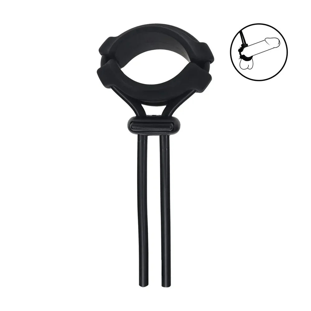LEVELZ Wide Detachable Lasso Cock Ring - - Adjustable Cock Ring - Take A Peek