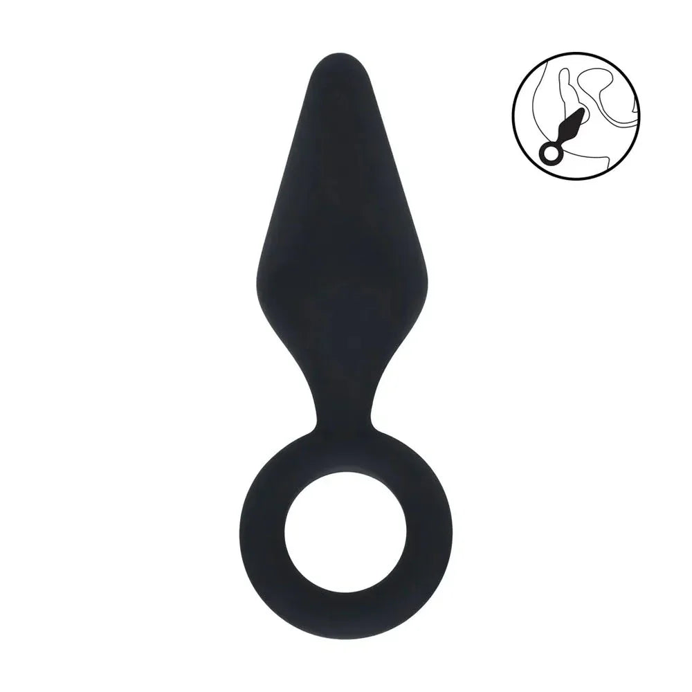 LEVELZ Silicone Anal Plug with Loop - Small - - Small Butt Plug - Take A Peek