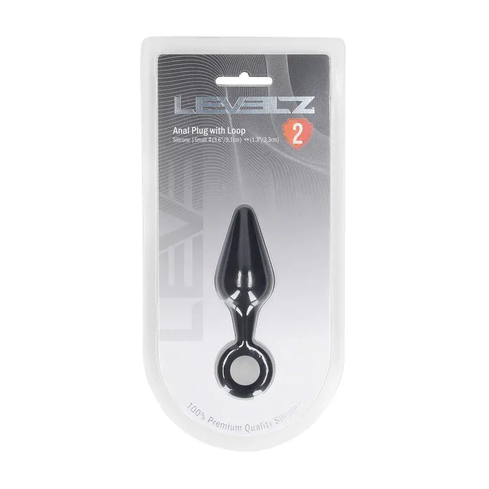 LEVELZ Silicone Anal Plug with Loop - Small - - Small Butt Plug - Take A Peek