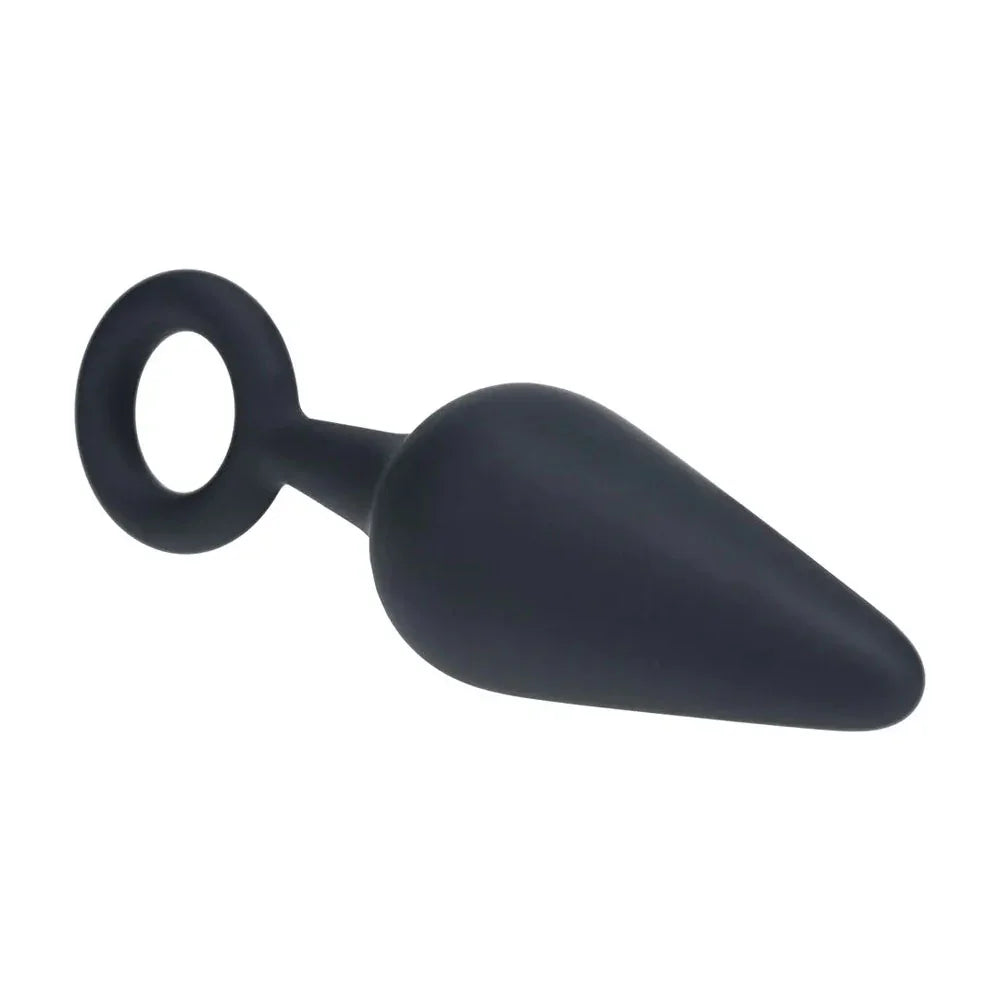 LEVELZ Silicone Anal Plug with Loop - Medium - - Medium Butt Plug - Take A Peek