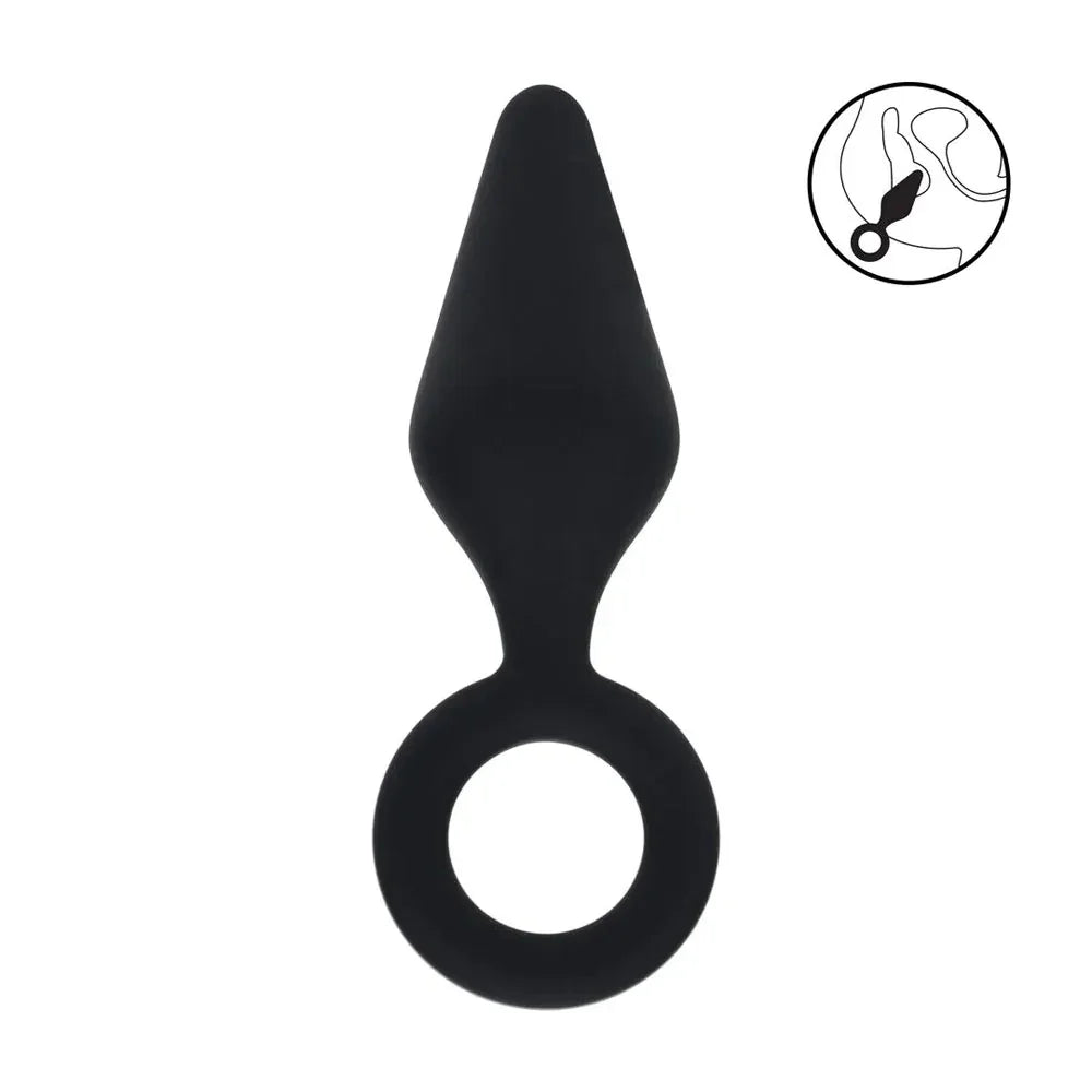 LEVELZ Silicone Anal Plug with Loop - Large - Large Butt Plug - Take A Peek