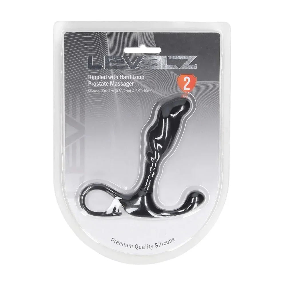 LEVELZ Rippled with Hard Loop Prostate Massager - Small - Small Prostate Massager - Take A Peek
