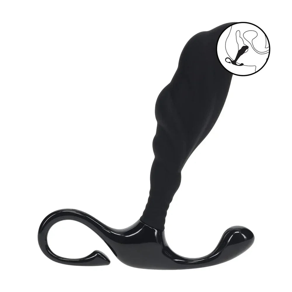 LEVELZ Rippled with Hard Loop Prostate Massager - Large - Large Prostate Massager - Take A Peek