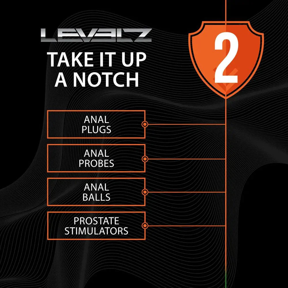 LEVELZ Rippled with Hard Loop Prostate Massager - Large - Large Prostate Massager - Take A Peek