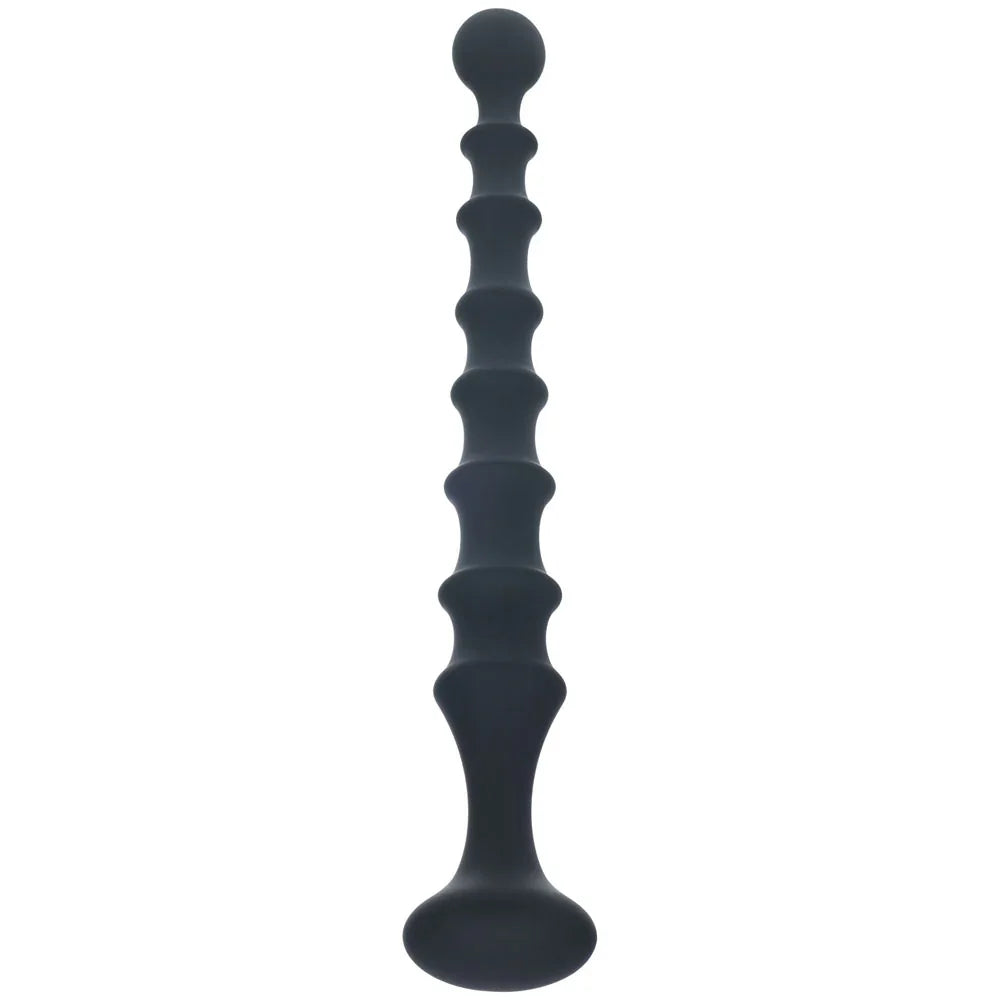 LEVELZ Ribbed Silicone Flared Anal Probe - 26.7 cm Anal Beads - Take A Peek