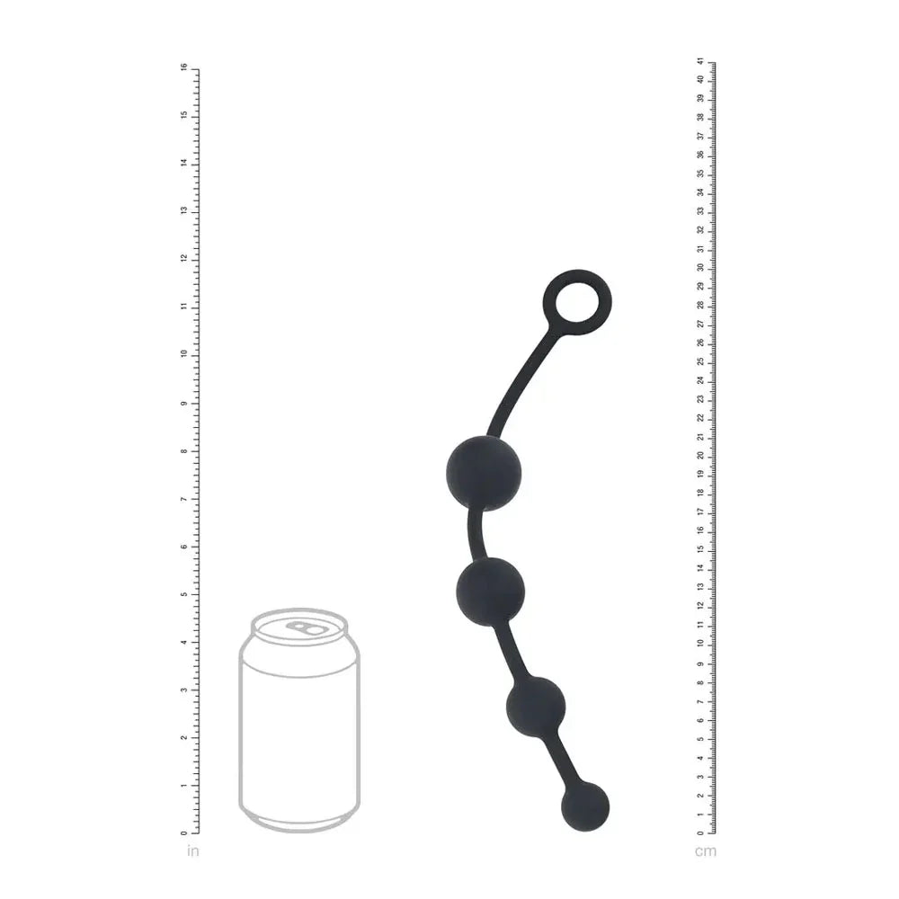 LEVELZ Curved Silicone Anal Beads - - 29.5 cm Anal Beads - Take A Peek