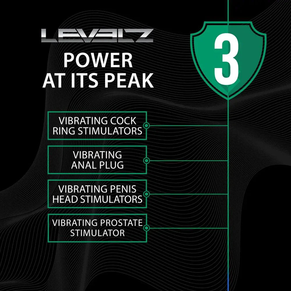 LEVELZ Vibrating & Rotating Anal Plug with Ball Stimulator - 10.7 cm USB Rechargeable Vibrating Butt Plug - Take A Peek