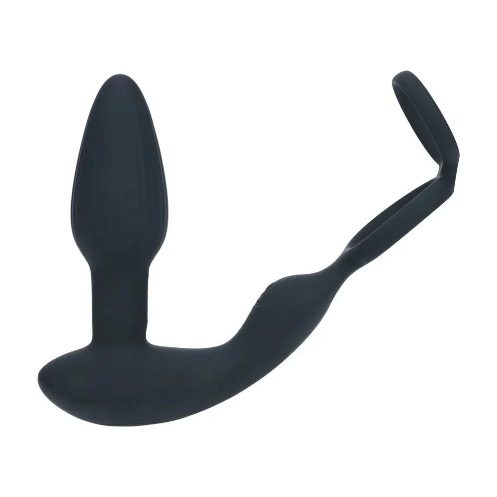 LEVELZ Dual Vibrating Prostate Stimulator with Cock Ring - USB Rechargeable Vibrating Butt Plug with Cock Ring - Take A Peek