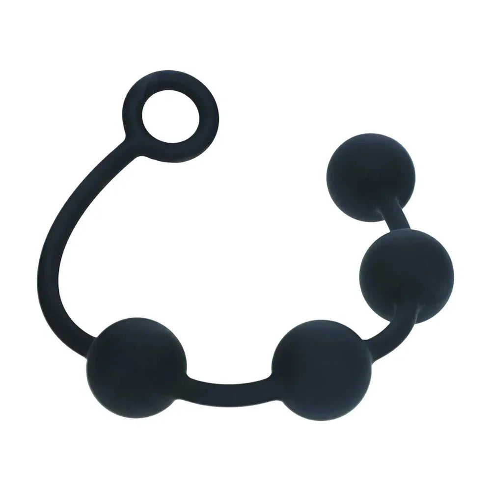 LEVELZ Round Silicone Anal Balls - L - 40mm - 40.5 cm Large Anal Beads - Take A Peek