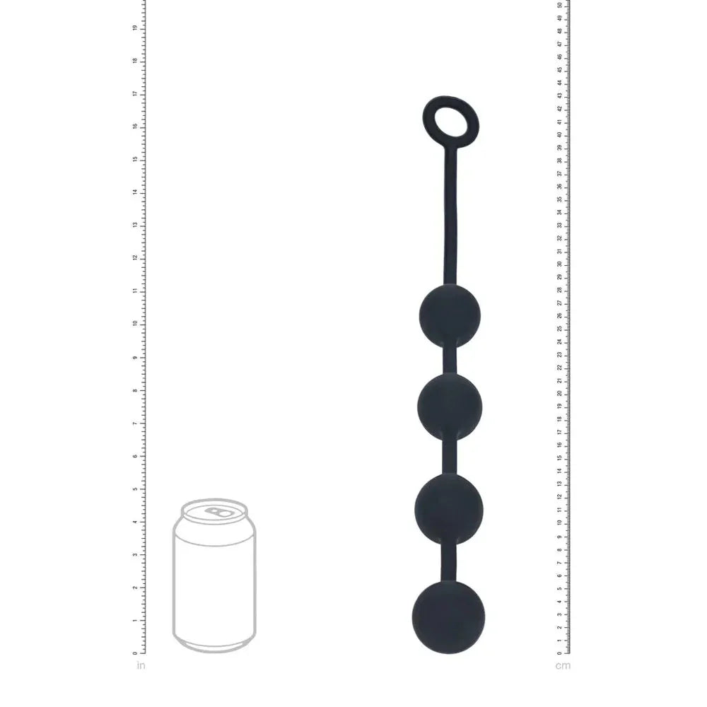 LEVELZ Round Silicone Anal Balls - L - 40mm - 40.5 cm Large Anal Beads - Take A Peek