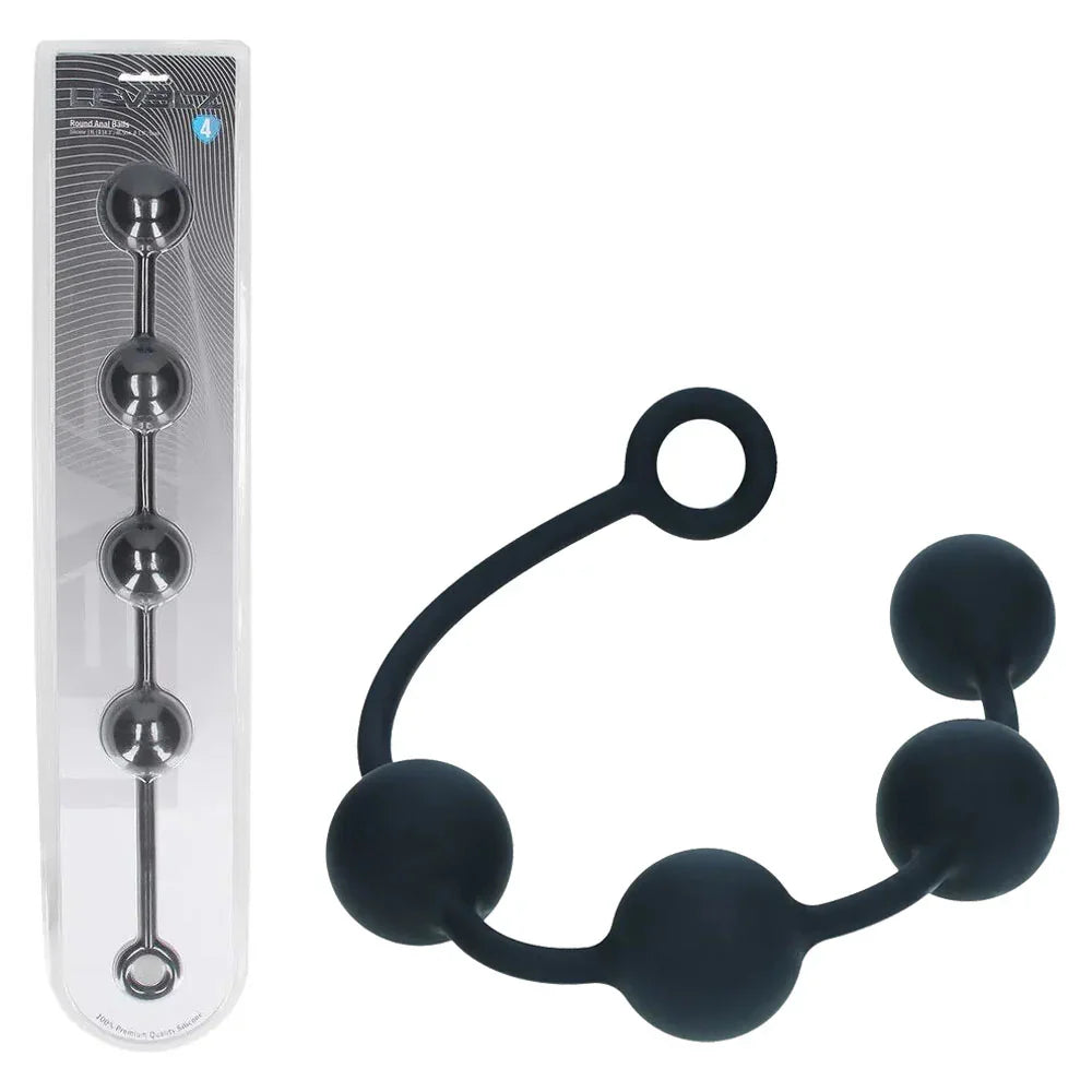 LEVELZ Round Anal Balls - XL - 50mm - 46.5 cm XL Anal Beads - Take A Peek