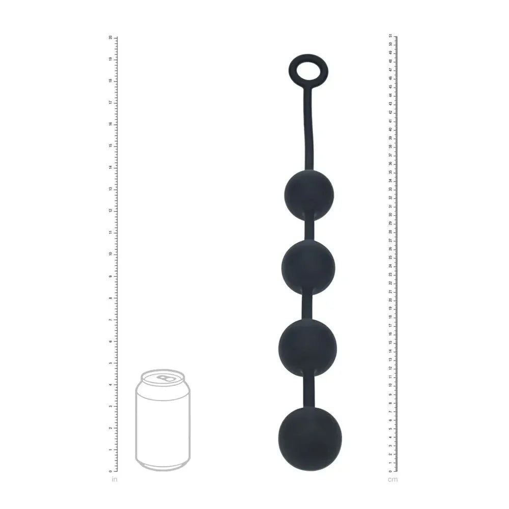 LEVELZ Round Anal Balls - XL - 50mm - 46.5 cm XL Anal Beads - Take A Peek