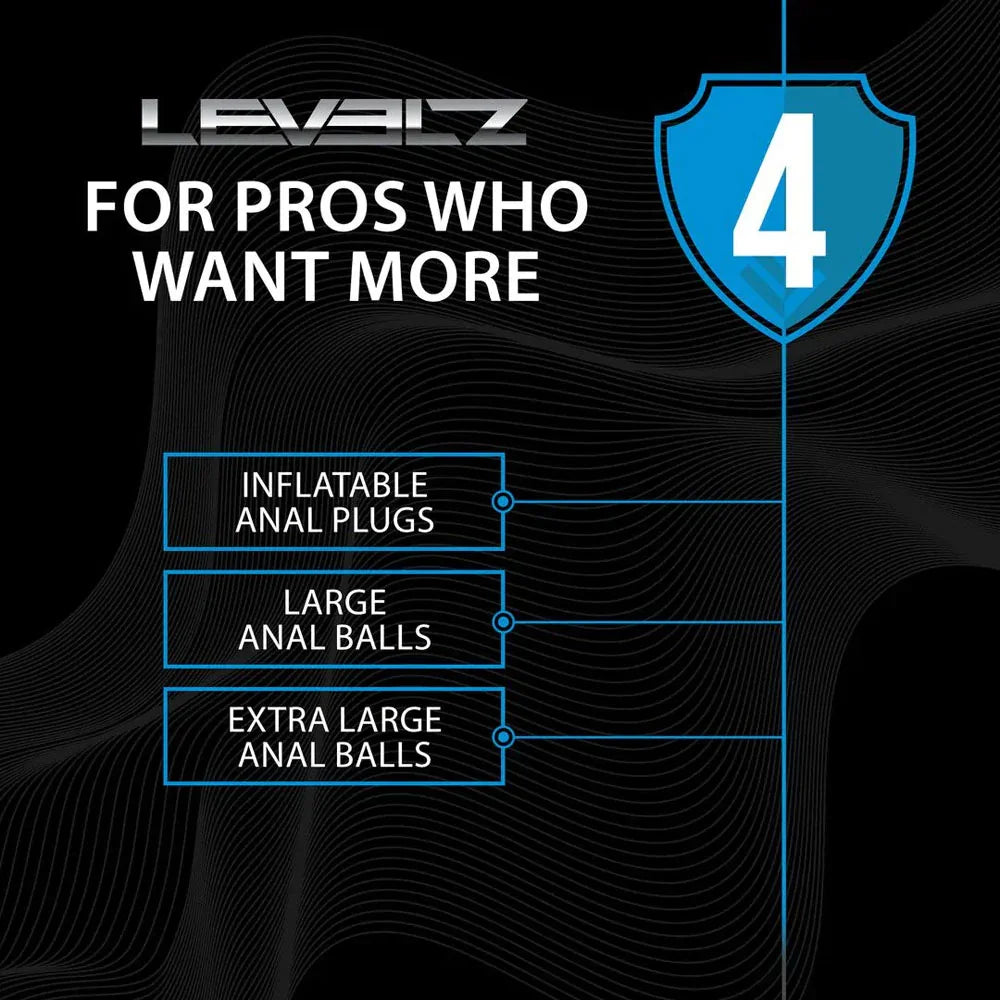LEVELZ Round Anal Balls - XL - 50mm - 46.5 cm XL Anal Beads - Take A Peek
