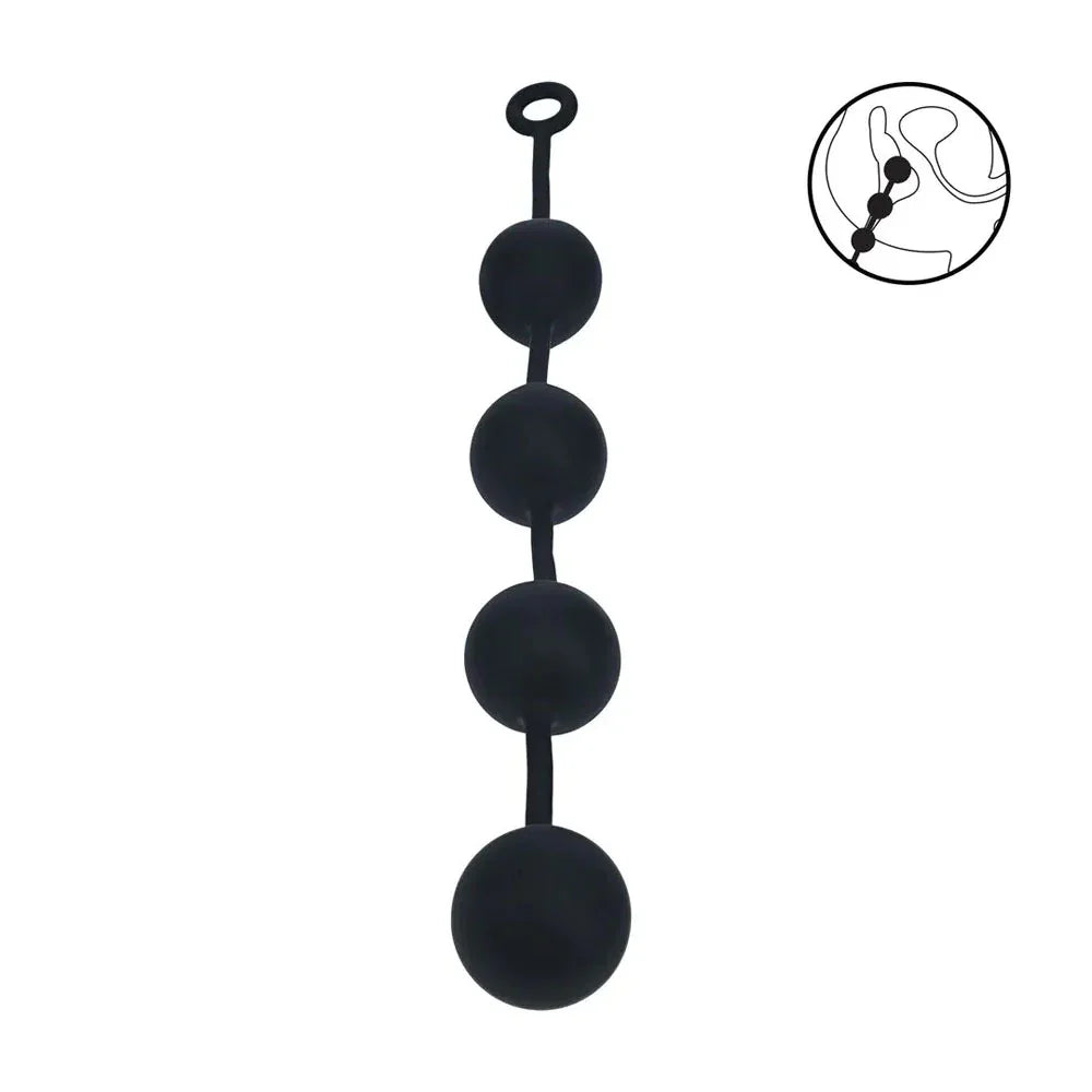 LEVELZ Round Anal Balls - XXL - 60mm - 52.5 cm XXL Anal Beads - Take A Peek
