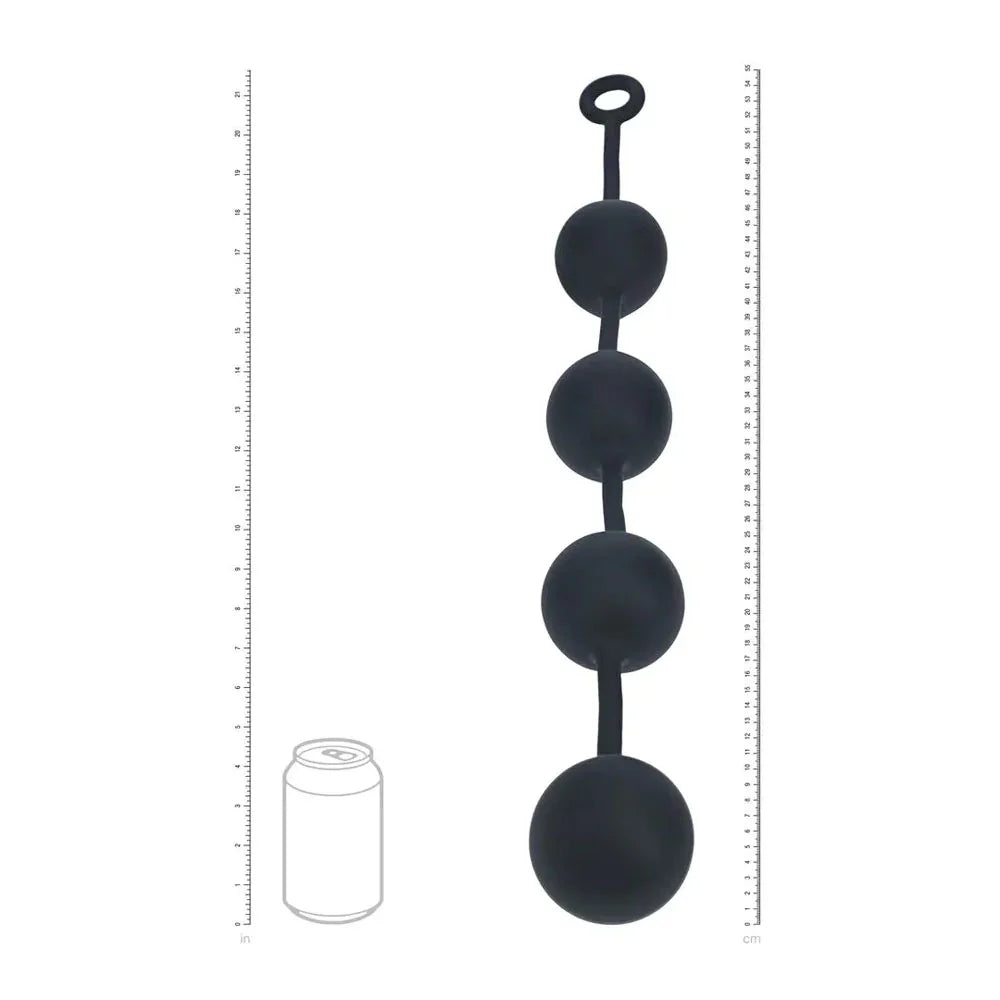 LEVELZ Round Anal Balls - XXL - 60mm - 52.5 cm XXL Anal Beads - Take A Peek