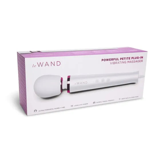 LE WAND POWERFUL PETITE PLUG-IN WHITE - Take A Peek