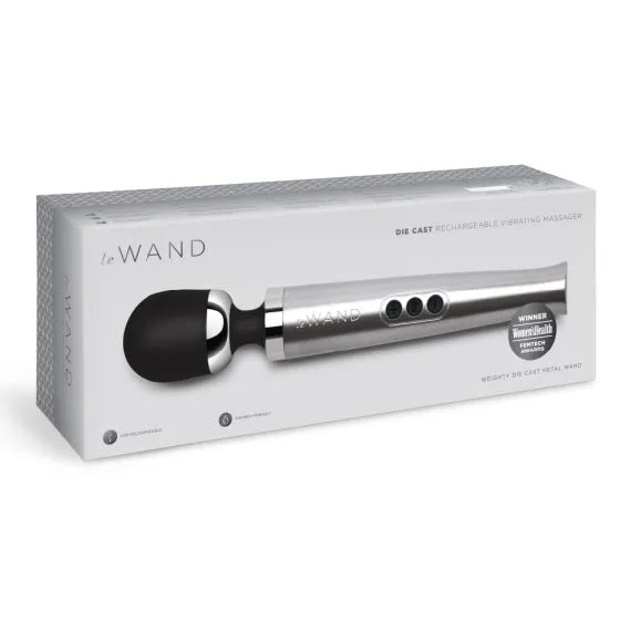 LE WAND DIECAST RECHARGEABLE MASSAGER SILVER - Take A Peek