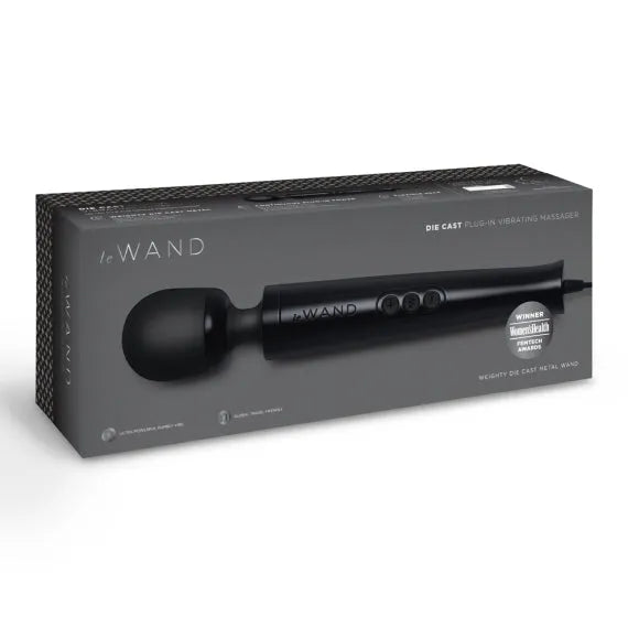 LE WAND DIECAST PLUG-IN MASSAGER BLACK - Take A Peek